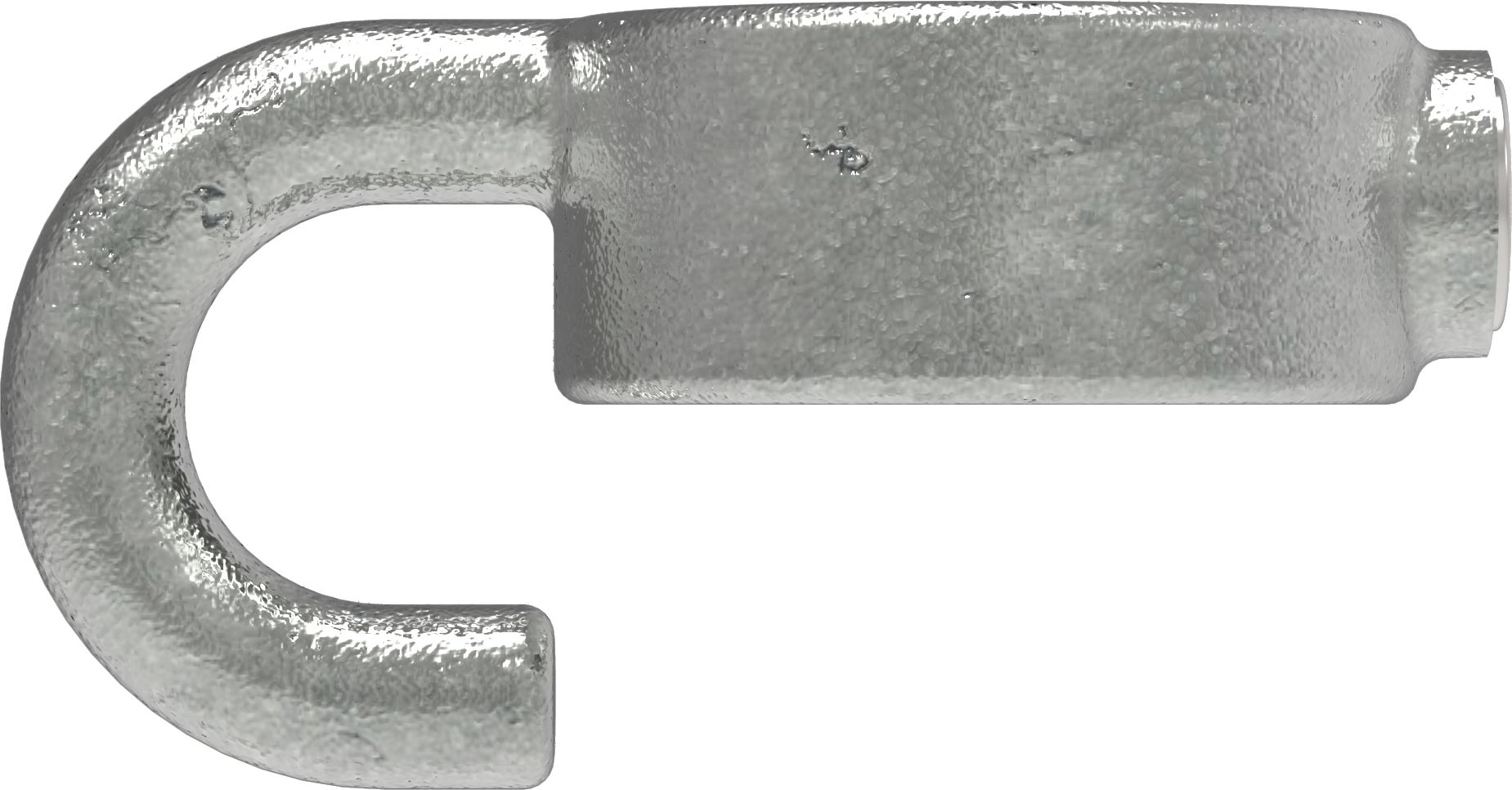 Rohrverbinder - Stellring mit Haken - 182A27 - 26-9 mm - 3-4- - Feuerverzinkt u. Elektrogalvanisiert-182A27