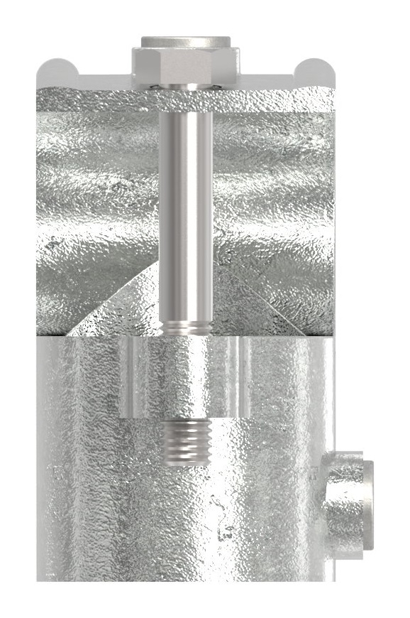 Rohrverbinder T-Stueck offen Ø 26-9 mm -3-4- - Temperguss verzinkt - 135A27-135A27