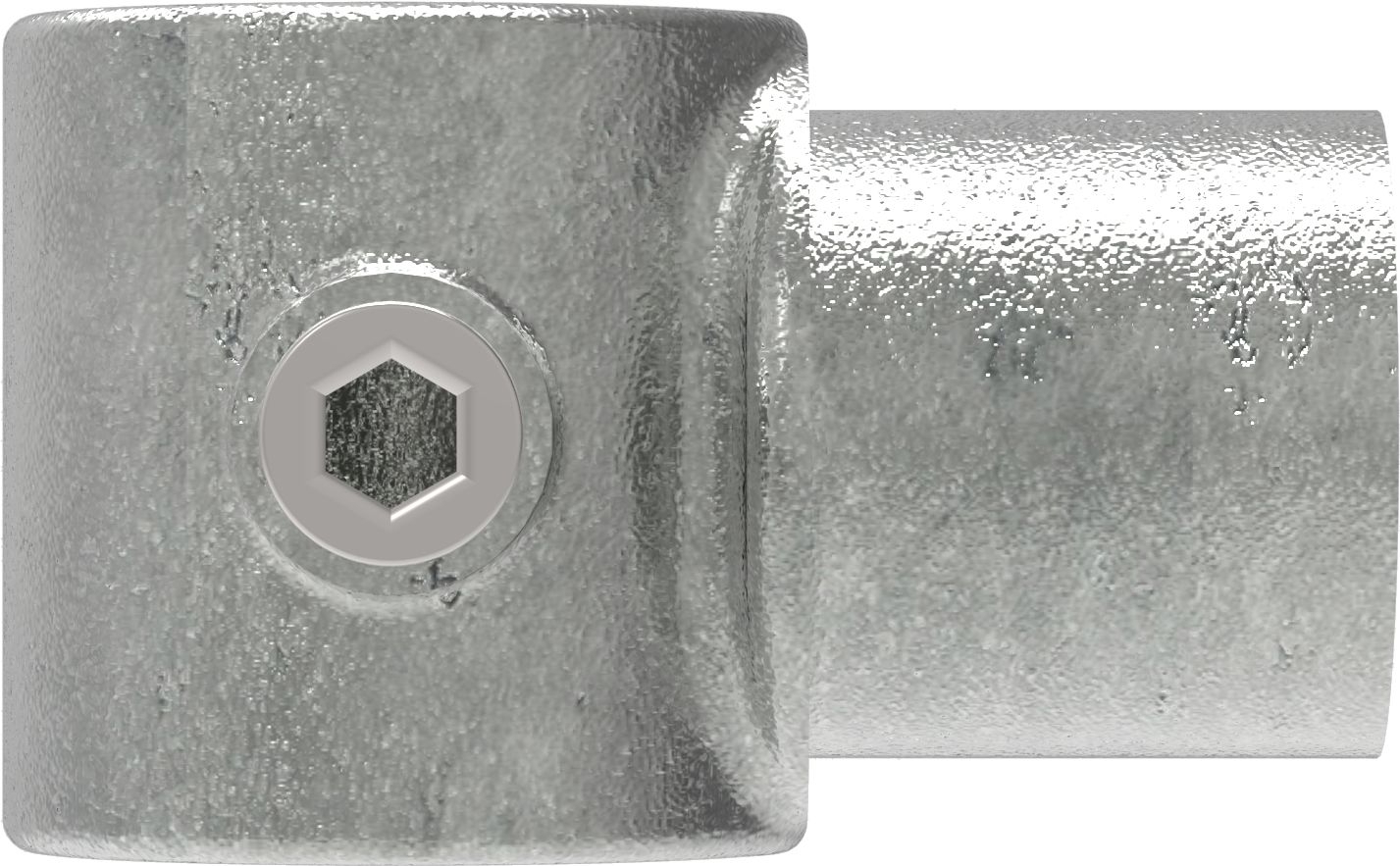 Rohrverbinder Drehstueck Ø 33-7 mm -1- - Temperguss verzinkt - 147B34-147B34