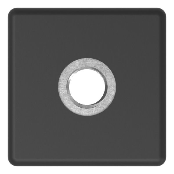 Kunststoffkappe Kunststoff fuer Quadratrohr 30 x 30 mm Wandstaerke 2-0 mm M8 Gewinde schwarz-88-11178-30X30.M8