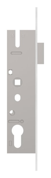 Rohrrahmenschloss verzinkt- Abstand 72 mm- Dornmass 30 mm- Stulpe Edelstahl geschliffen-88-1150106.72