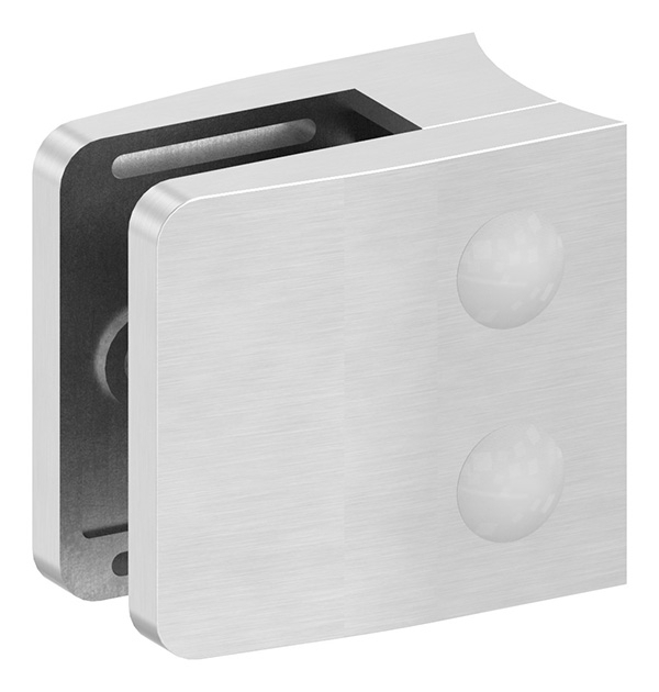 Glasklemme 52x52x32-5 mm AbZ fuer Anschluss Ø 76-1 mm V4A-10-3176ABZ.1