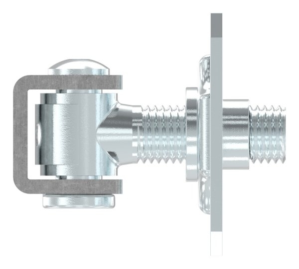 Torband M24 verstellbar mit Befestigungsplatte Stahl -Roh- S235JR-30-3536.7