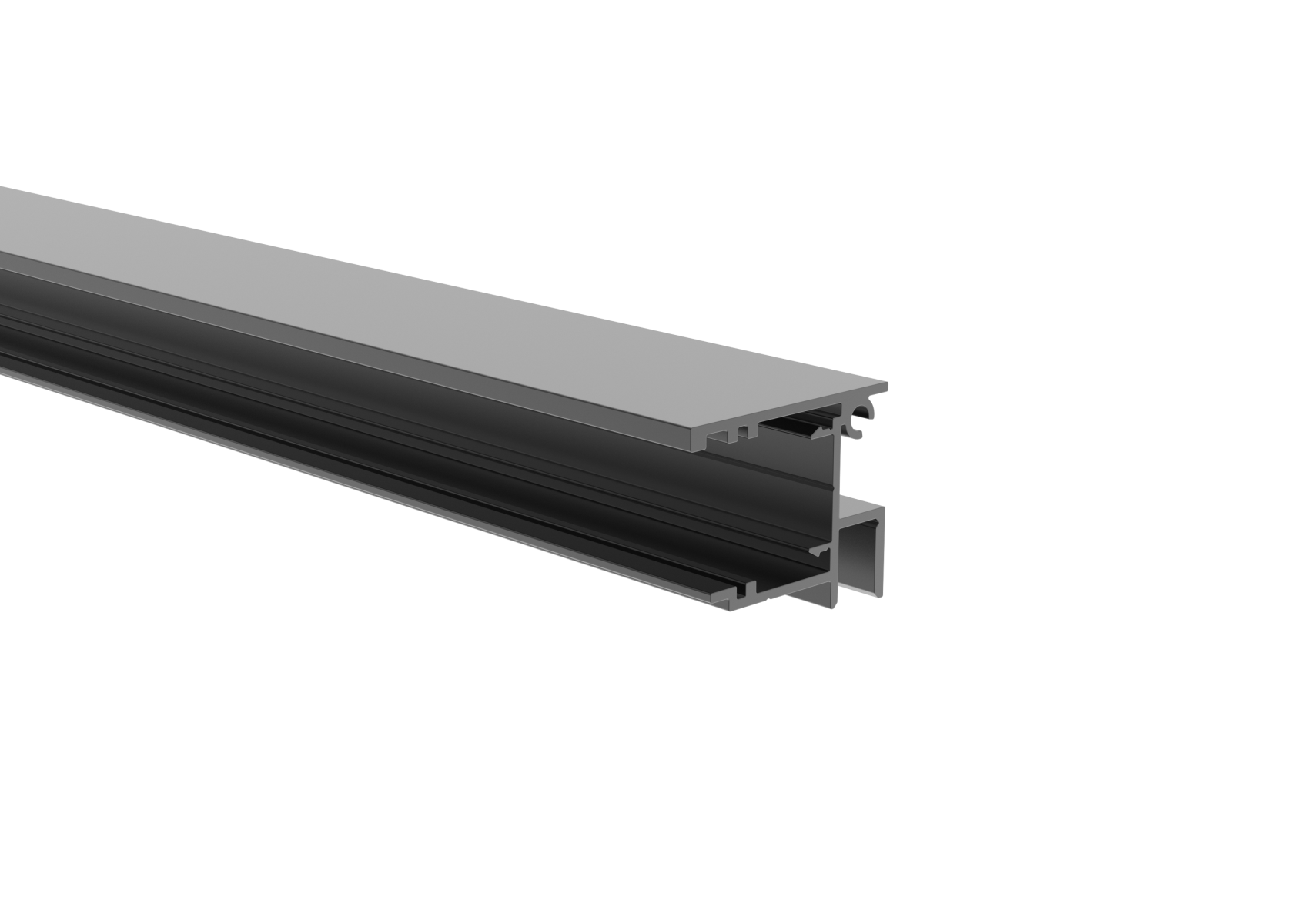 Zaunadapter Aluminium MODELL 20PRO 1-7 m fuer 20 mm Fuellungen Anthrazit RAL 7016-89-11FGAS201700R7016-A.4