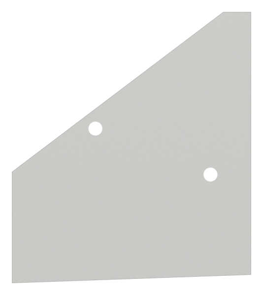 Endkappe Aluminium fuer eleganza canopy links pulverbeschichtet DB703-88-11VDE-EK-LI.DB703