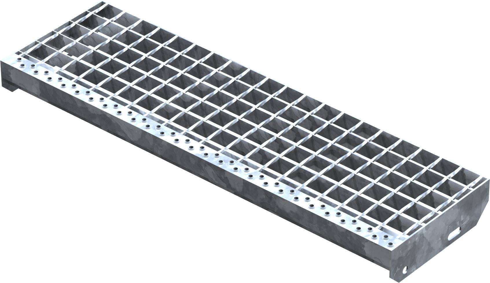 Schweisspressroststufe Metallstufe 800x240 mm Masche 34-38 mm Tragstab 30-2 mm S235JR feuerverzinkt-25-802430302.7