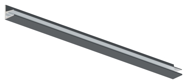 Vordachprofil Aluminium L = 1605 mm pulverbeschichtet RAL 7016 mit ETA-88-11VDE-1600.7016