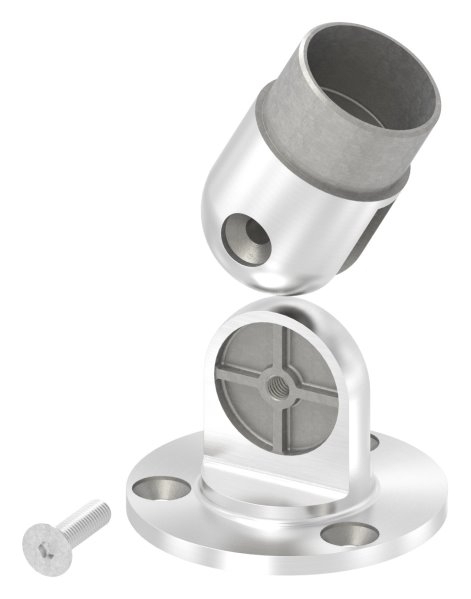 Wandhalter flexibel fuer Rundrohr Ø 48-3x2-0 mm - V2A-11-3685.4