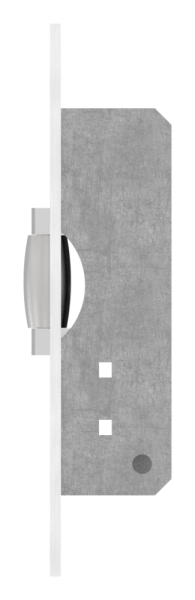 Einsteckschloss verzinkt Stulp Edelstahl mit Rollfalle- - 2 mm verstellbar-88.1140115