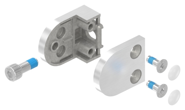 Glasklemme 50x40x26 mm AbZ fuer Anschluss flach V4A-10-2100.1ABZ