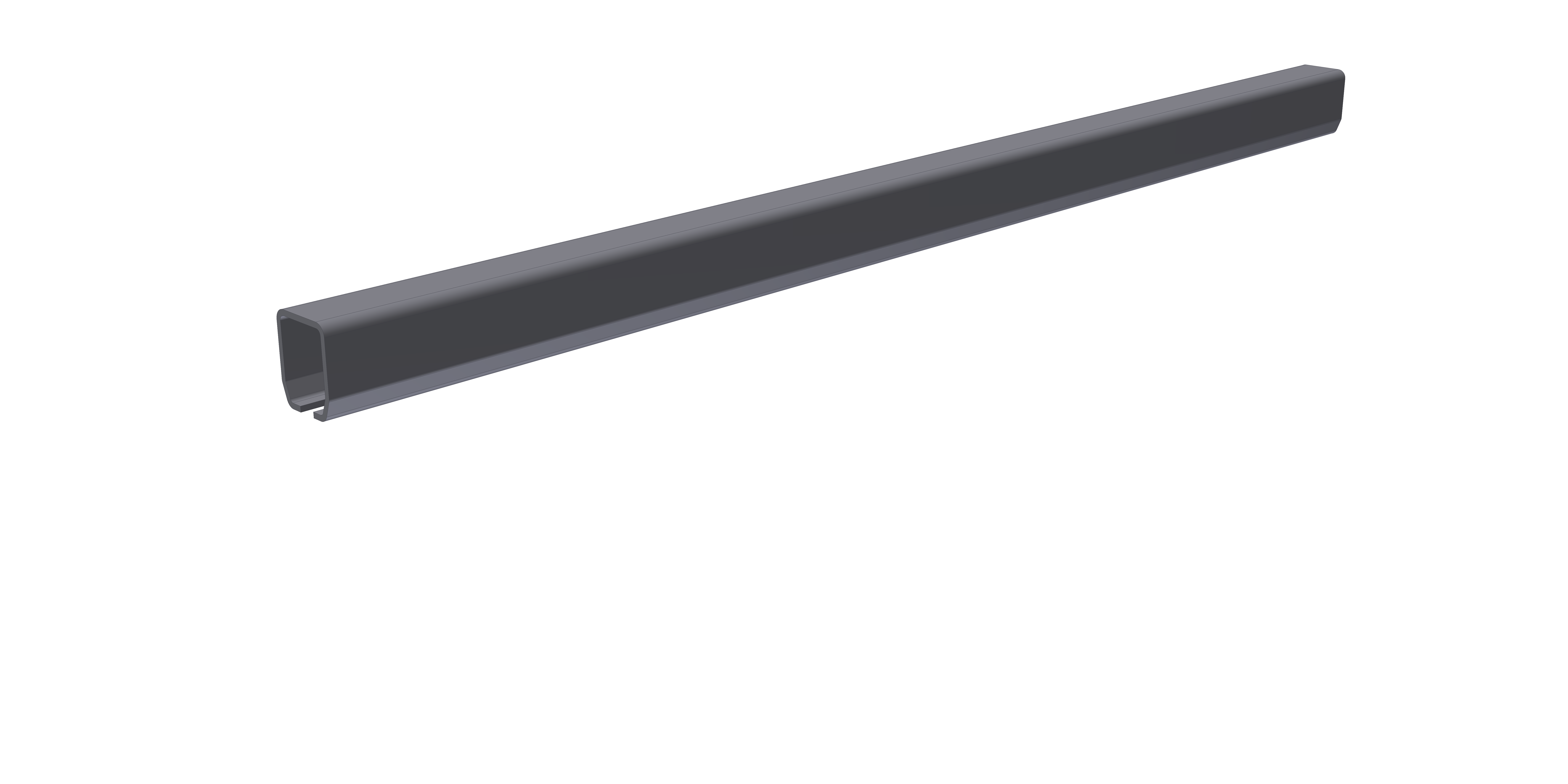 Laufrohr Schiebetor MEA Gr- 4 unverzinkt 80x75 mm 6 m 10337017-60-0004.8