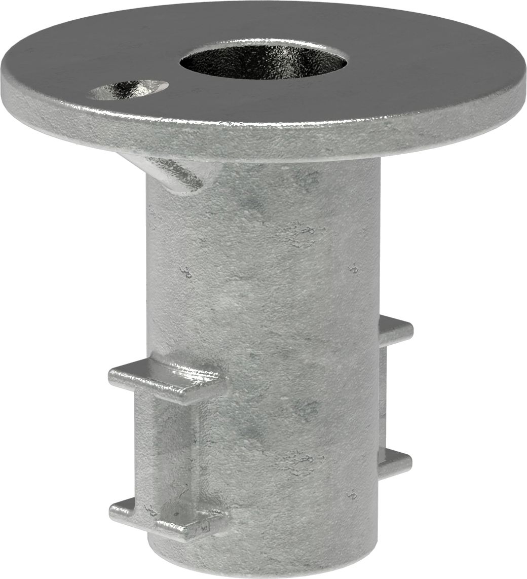 Rohrverbinder Bodenhuelse Ø 33-7 mm -1- - Temperguss verzinkt - 134B34-134B34