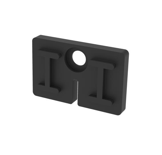 Gummieinlage fuer Glashalter- Glasstaerke 1-5-3-5 mm- schwarz-89.A1923P15K35