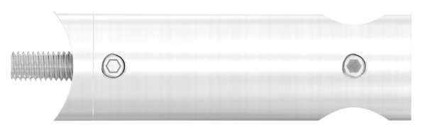 Querstabhalter V2A Edelstahl Lang 68 mm – Anschluss 33-7 mm fuer Rundstaebe 14 mm inkl- Schrauben-11-1056.4