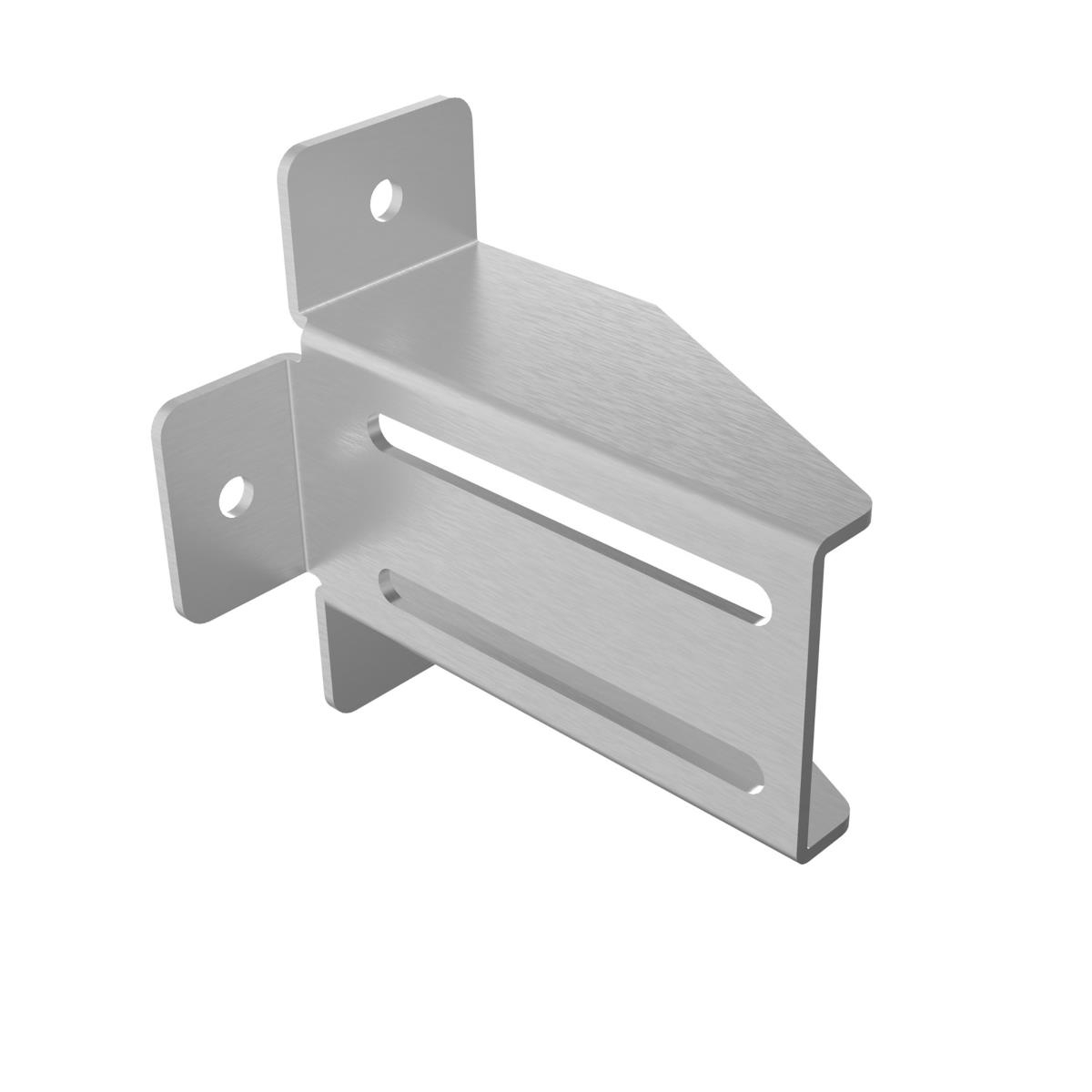 Universalhalter Stahl verzinkt 46 x 130 mm mit Bohrung  16 mm-89-11H1646X130-A.4