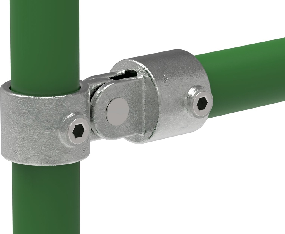 Rohrverbinder - Gelenkstueck einfach - 173E60 - 60-3 mm - 2- - Feuerverzinkt u. Elektrogalvanisiert-173E60