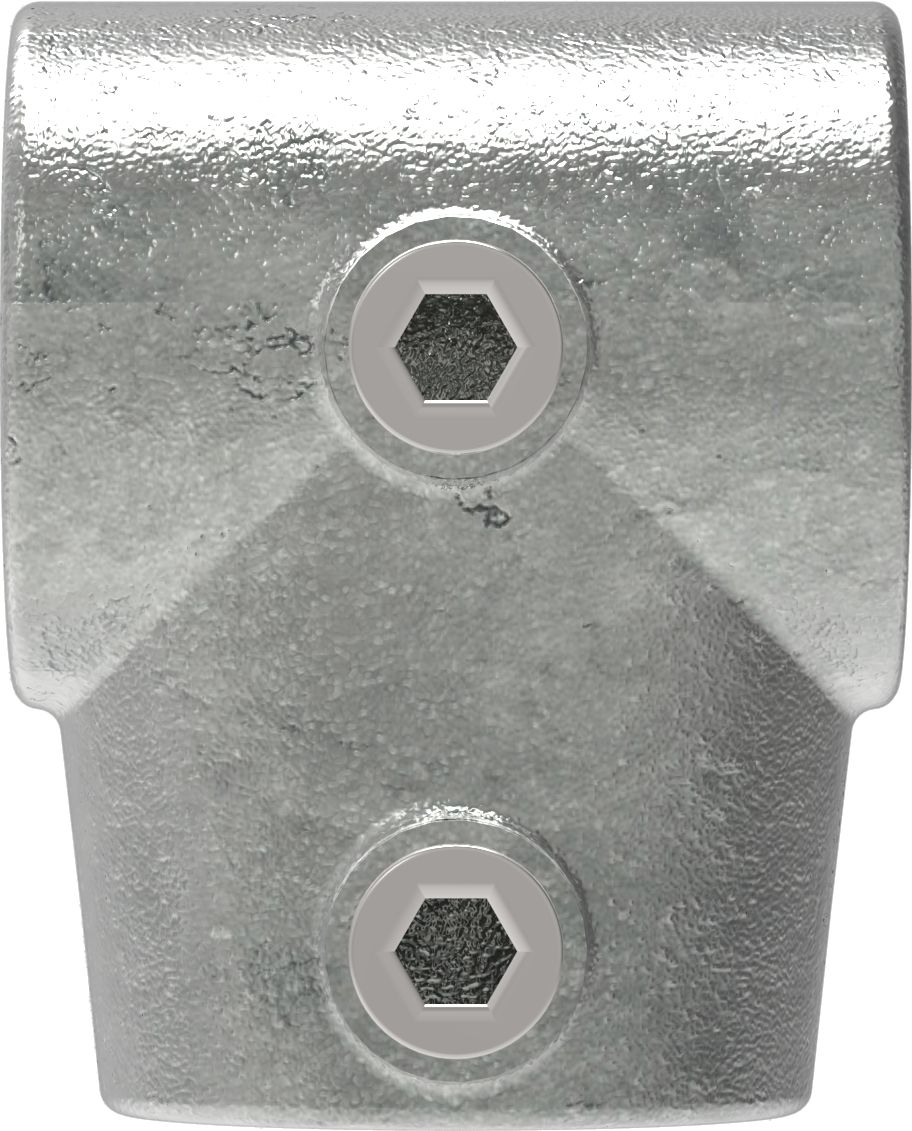 Rohrverbinder T-Stueck kurz verstellbar 0-11° Ø 33-7 mm -1- - Temperguss verzinkt - 153B34-153B34