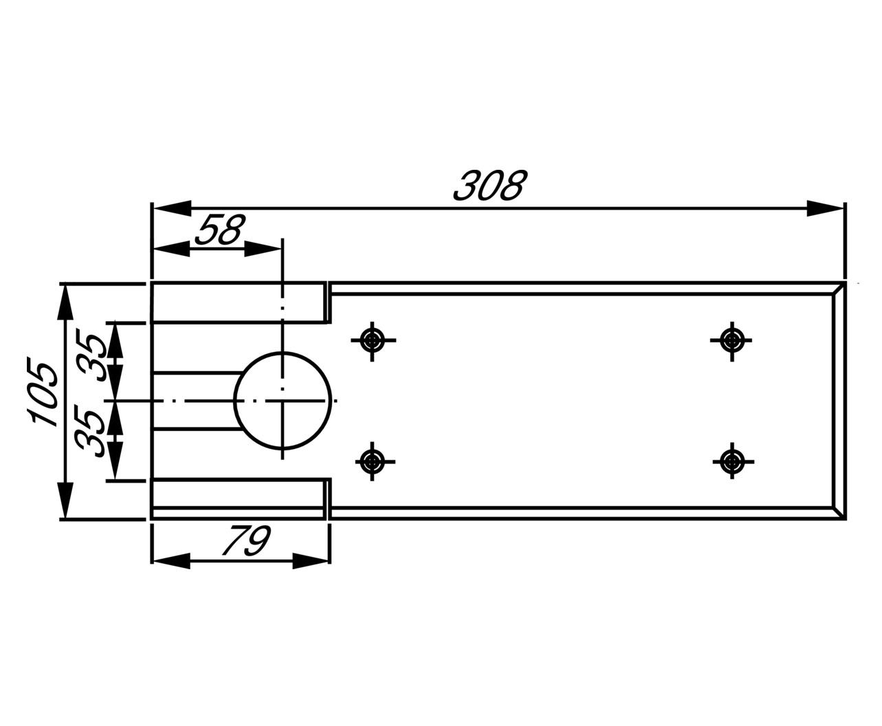 Bodentuerschliesser Edelstahl AISI 304 fuer Glastueren 8-12mm- selbstschliessend-89-11GS304ZP821S-A.4