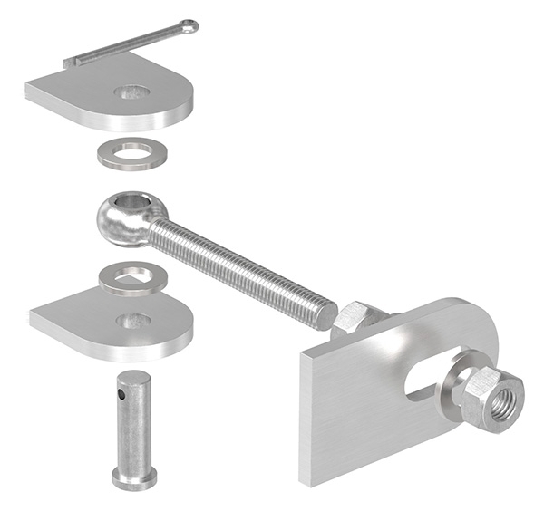 Torband - M12 - 180° - verstellbar - V2A-11-3590.4