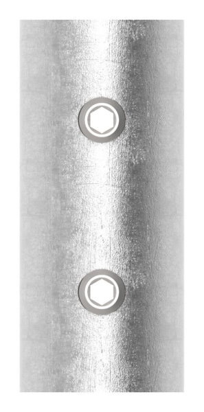 Verbindungshuelse V2A fuer Rohr Ø 33-7 x 2-5 mm L 65 mm mit Klemmschrauben-11-3381.4