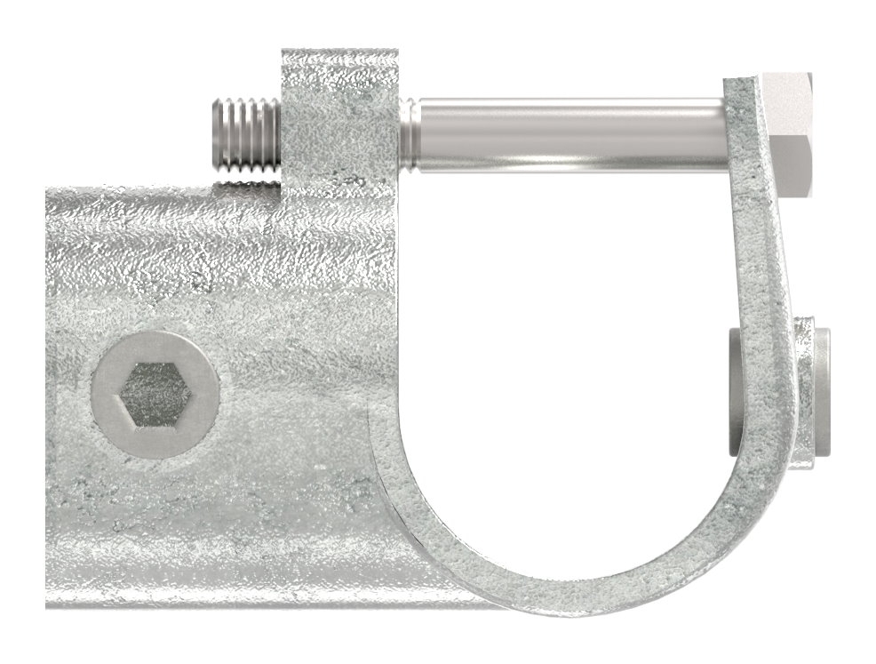 Rohrverbinder - T-Stueck offen - 135D48 - 48-3 mm - 1 1-2- - Feuerverzinkt u. Elektrogalvanisiert-135D48