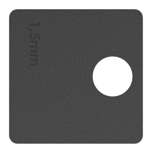 Gummieinlage fuer Glasklemme Modell 36- fuer Glas 1-5 mm- 1 Paar-88-113601.GU