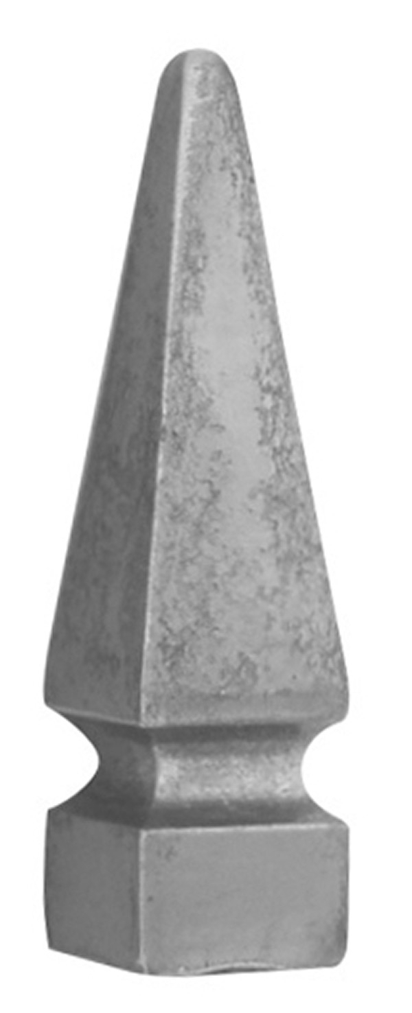 Zaunspitze - Hoehe- 153 mm - Material- 30x30 mm - Stahl S235JR- roh-30-2609.8