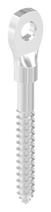 Augenschraube V4A Edelstahl Holzgewinde 5 mm flacher Kopf-11-2996.1