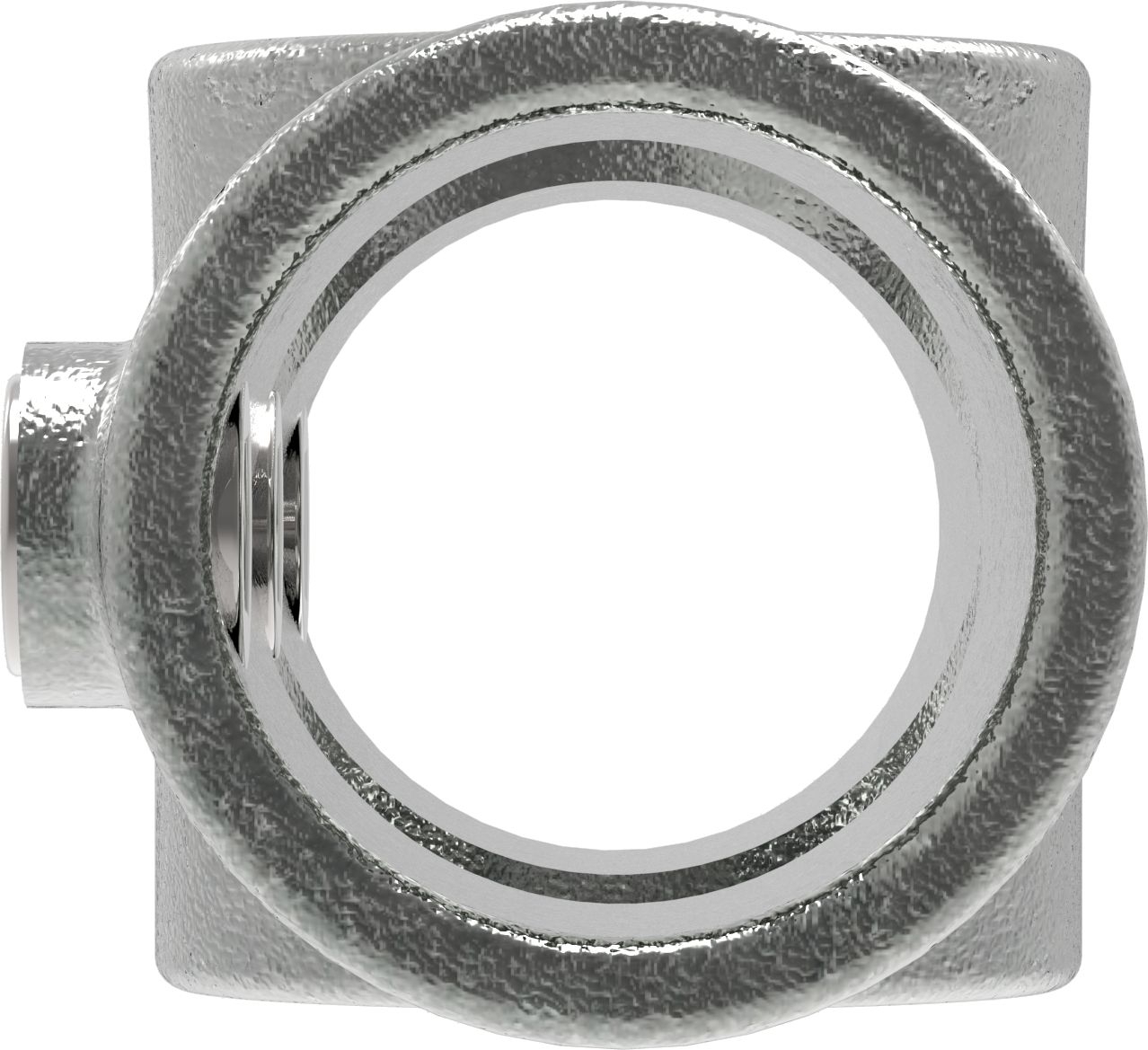 Rohrverbinder Kreuzstueck verstellbar 0-11° Ø 33-7 mm -1- - Temperguss verzinkt - 156B34-156B34