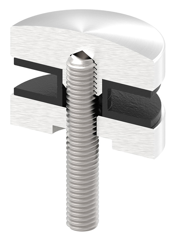 Glaspunkthalter-Oberteil Ø 40 mm- V2A-10-5041.4OT