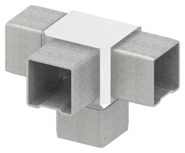 T-Verbinder V4A fuer Vierkantrohr 40 x 40 x 2 mm steckbar-88.1110154040