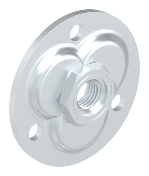 Verstellbare Mauerplatte fuer M20- verzinkt-88-11860-T.M20