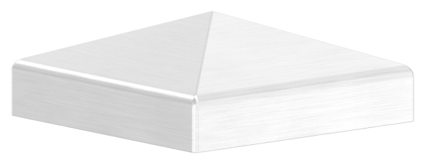 Pfostenkappe Edelstahl fuer Vierkantrohr- 50x50 mm geschliffen V2A-11-2572.4