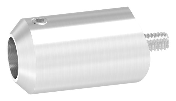 Querstabhalter Edelstahl V2A Bohrung Ø 12-5 mm Anschluss Ø 42-4 mm geschliffen Korn 240-88-1150535-240.42