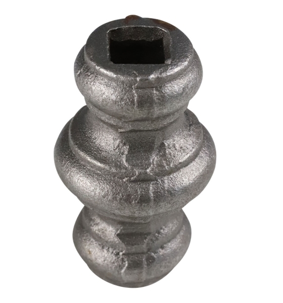 Zierhuelse - Masse- 40x67 mm - Lochung- 12-5x12-5 mm - Stahl S235JR- roh-30-3618.8