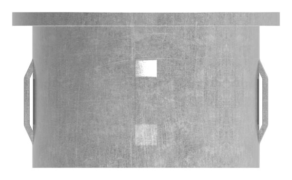 Stahlstopfen flach - mit M8 - fuer Rundrohr Ø 48-3x2-5-2-9 mm - Stahl S235JR- roh-30-2935.8