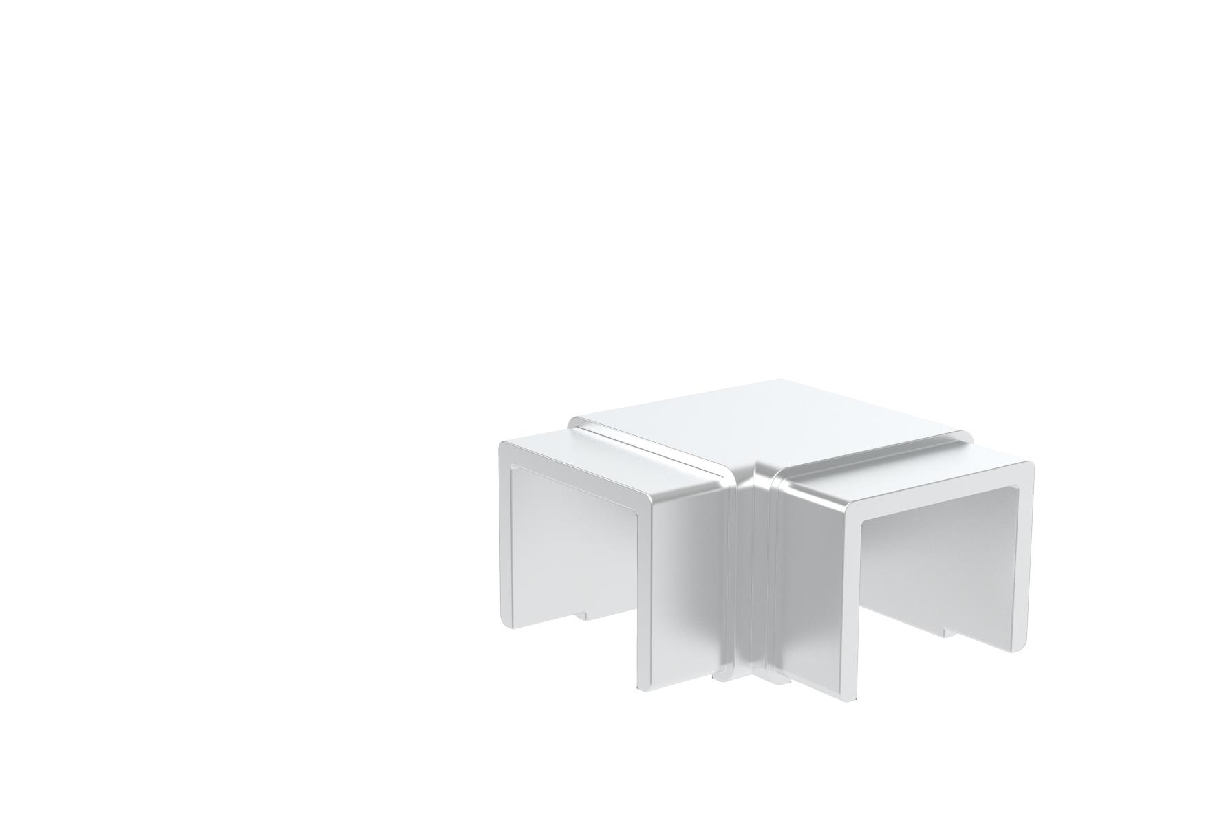 Eckverbinder Aluminium fuer Glas-Handlauf LED-kompatibel Satin-ELOX-89-11AL6313540SE-A.4