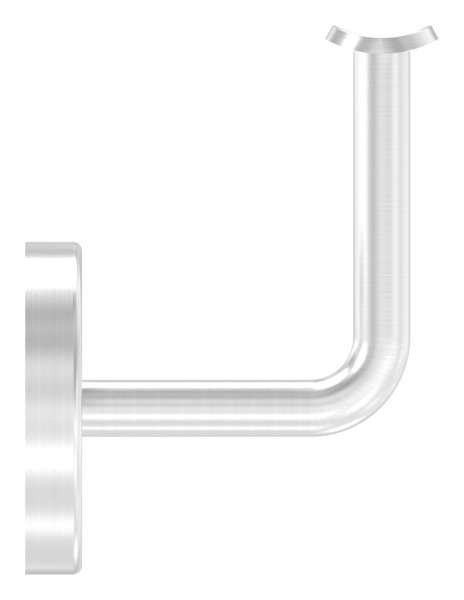 Handlaufhalter V2A Wandabstand 75 mm fuer Rohr 42-4 mm mit Abdeckrosette verschweisst-11-2081.4