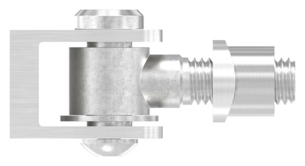 Torband Edelstahl V2A mit Gewindehuelse M12 fuer Rohr Ø 42-4 mm-88-11120-M12-VA.42