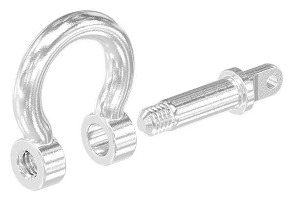 Gebogener Schaekel Edelstahl V4A M4-88.1110005104