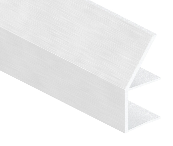 Regenrinne Aluminium fuer Glas 17-52 mm L=1600 mm eloxiert E4-EV1-88-11VDE-RE-1600.17