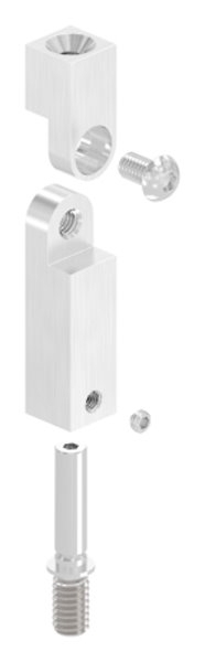 Gelenkstift Edelstahl V2A 14x14 mm L 68 mm M8-M6 Gewinde 360° drehbar-88-1160226-240.V