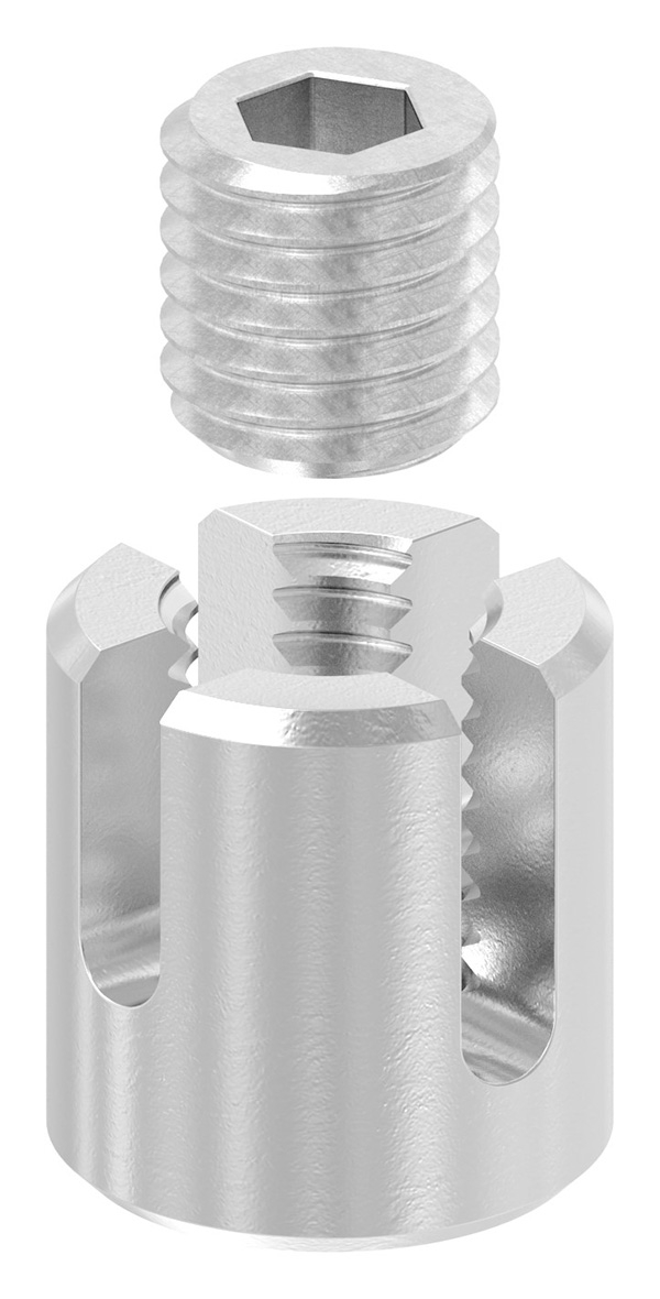 Kreuzklemme Edelstahl V4A fuer Seil Ø 4 mm fuer Aussen- und Kuestenbereich-88.11100071004