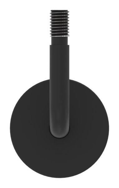 Handlaufhalter Edelstahl V2A M12 Wandabstand 75 mm RAL 9005 schwarz matt inkl- Rosette-88-1150504-240-75.9005