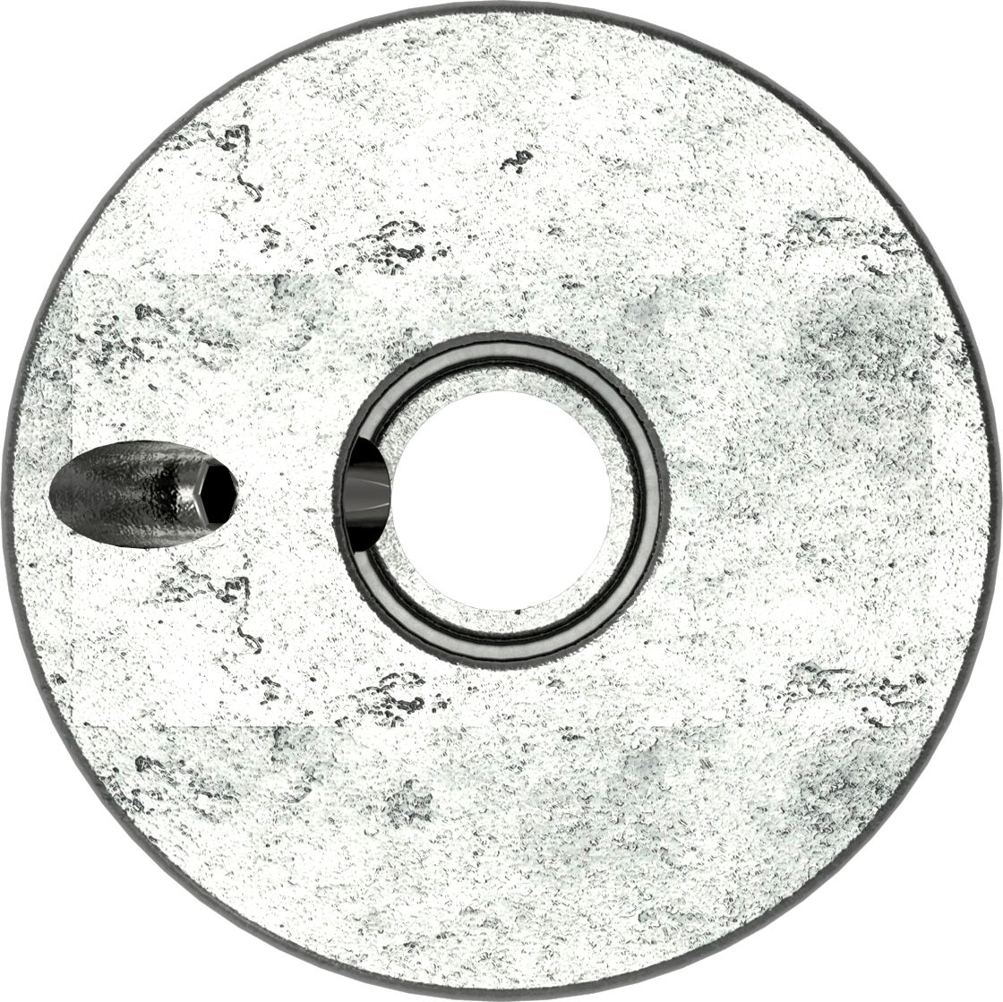 Rohrverbinder - Bodenhuelse - 134B34 - 33-7 mm - 1- - Feuerverzinkt u. Elektrogalvanisiert-134B34