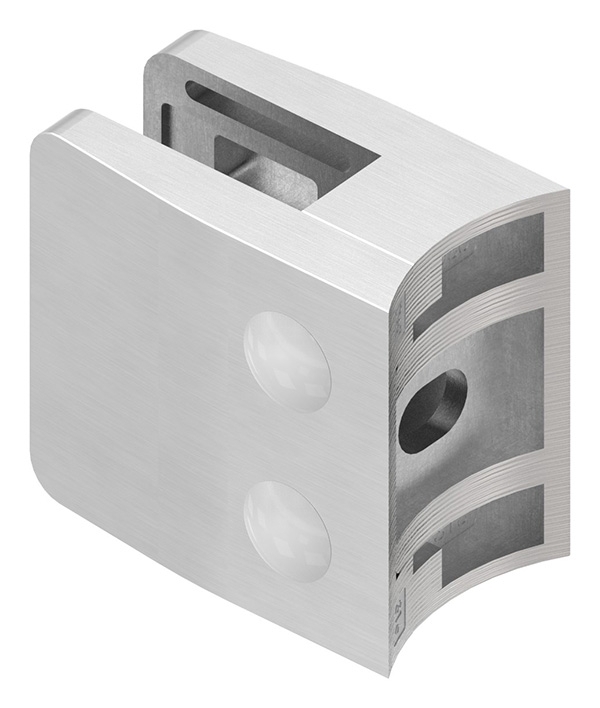 Glasklemme 52x52x32-5 mm AbZ fuer Anschluss Ø 60-3 mm V4A-10-3160ABZ.1