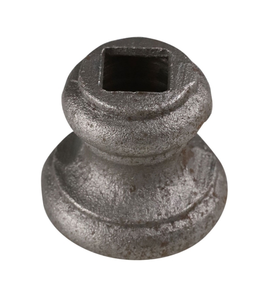 Zierhuelse - Masse- 40x39 mm - Lochung- Ø 12-5x12-5 mm - Stahl S235JR- roh-30-3601.8