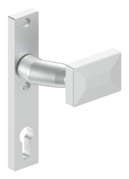 Alu-Tuerdruecker - gekroepft - drehbar - Aluminium EV1-12-3060-D.6