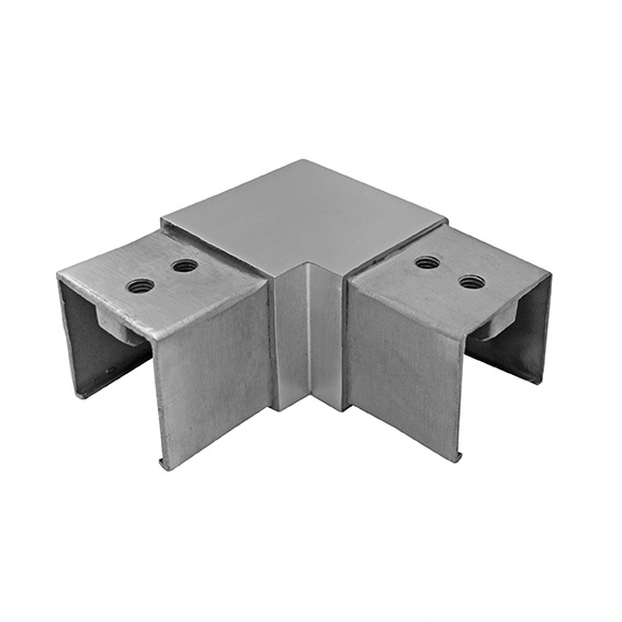 Nutrohrverbinder Edelstahl AISI 316 40x40x1-5 90° Winkel geschliffen-89-11A146313040-A.4