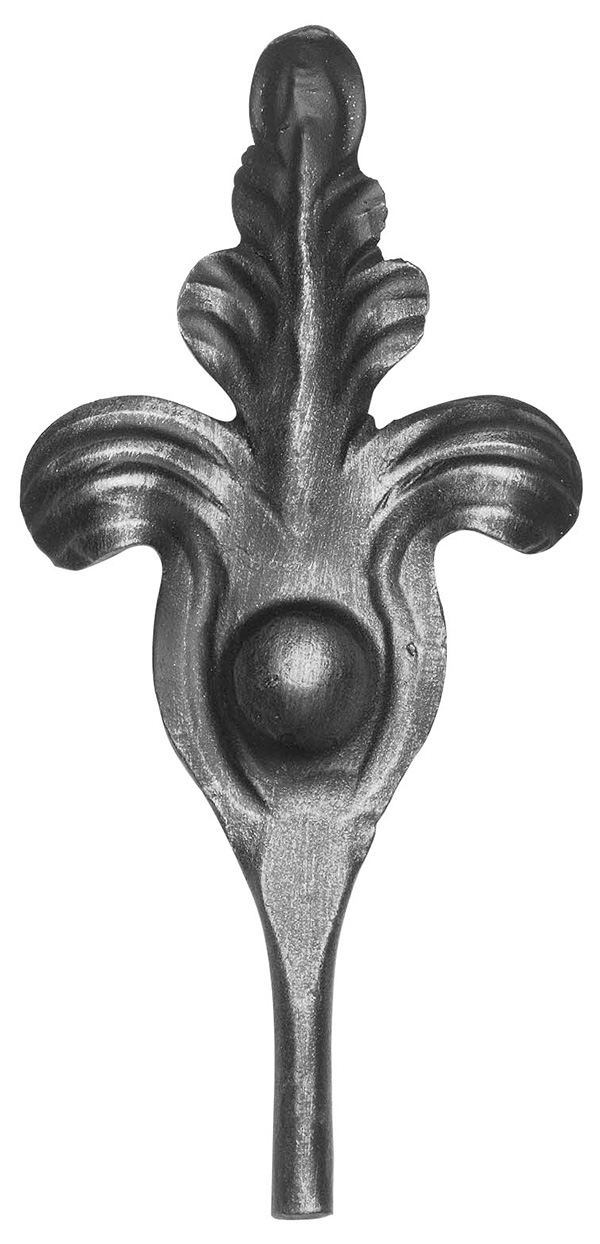 Laendliches Barock - Masse- 110x235 mm - Stahl S235JR- roh-30-1854.8